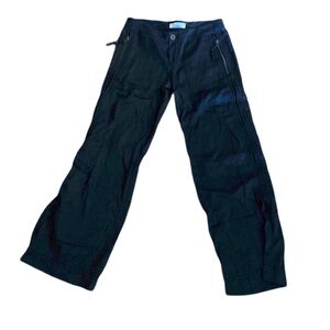 AX Armani Exchange Y2K black wide straight leg pant size 6